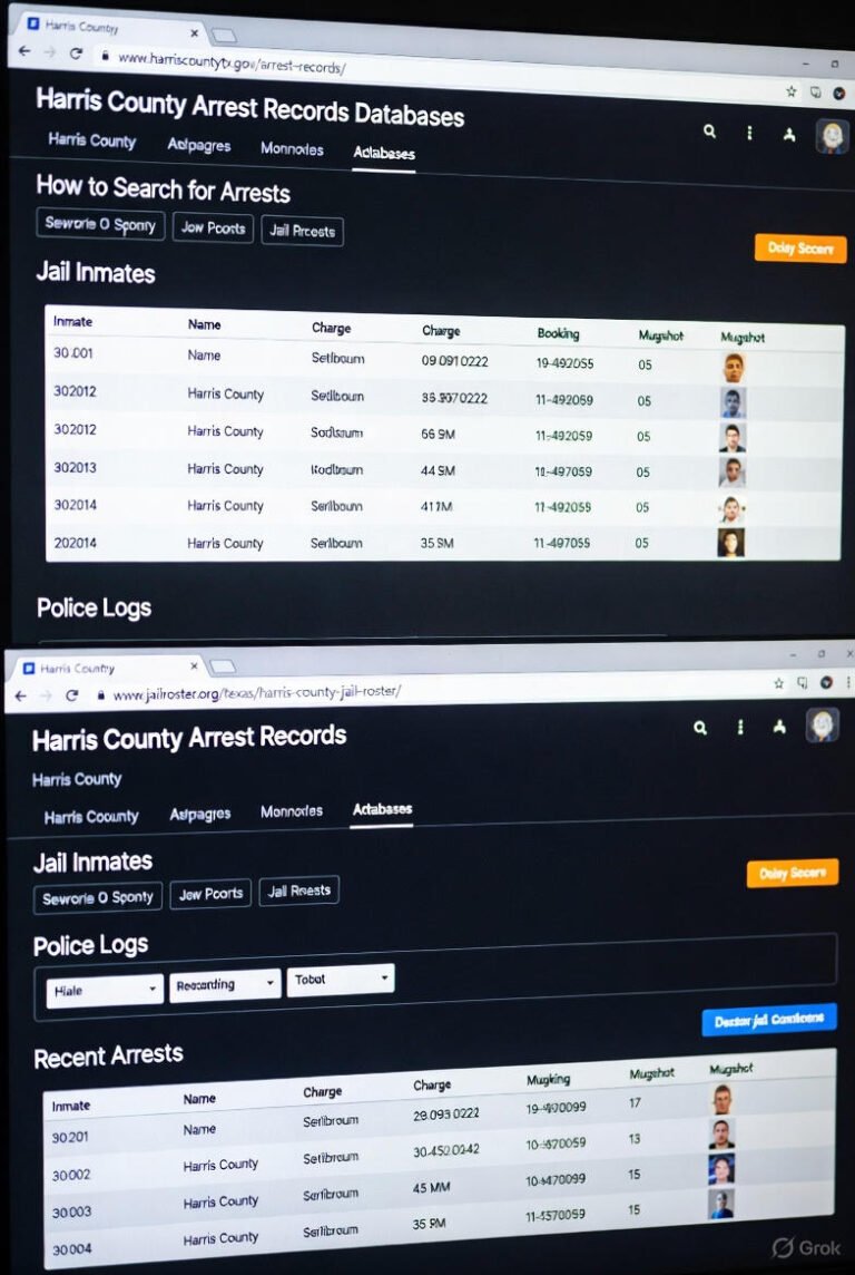Harris County Arrest Records Databases