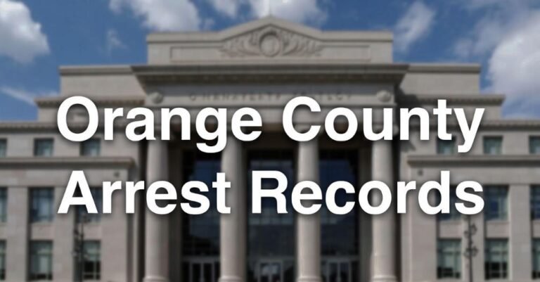 Orange County Arrest Records